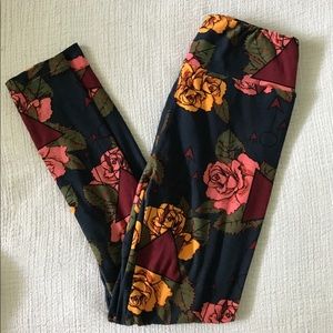 Lularoe Floral and Geometric Shape Legging